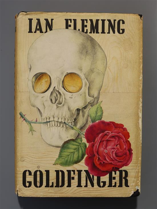 Fleming, Ian - Goldfinger, 1st edition (1st impression, 1st issue, 1st state), (4), 318pp including half title and plan